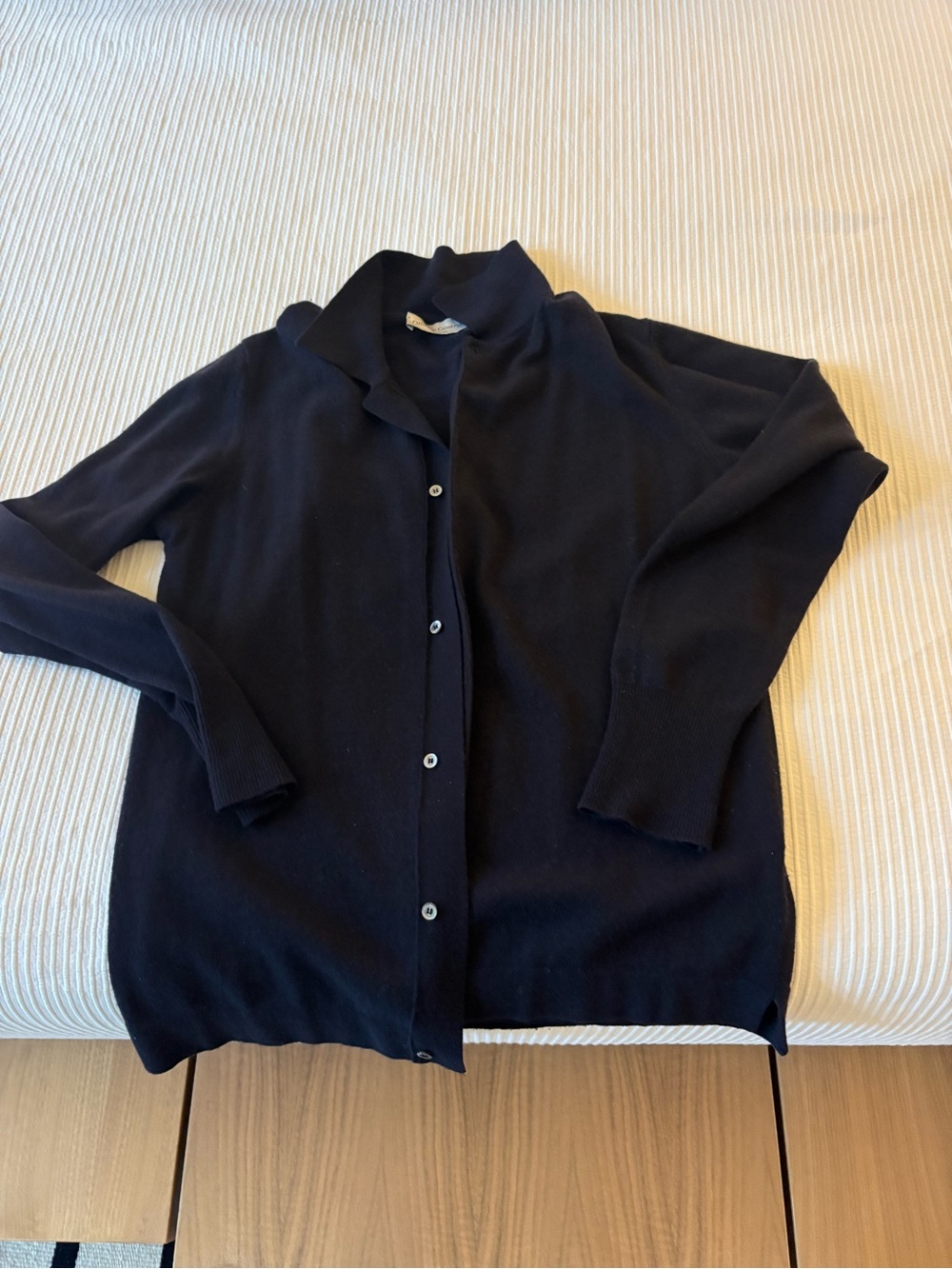 Officine Generale Navy Knit Wool Sweater